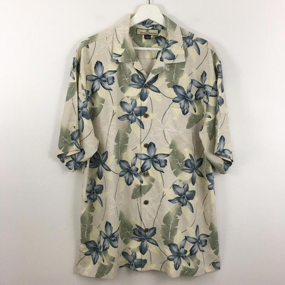 2/$25 Tommy Bahama Men’s 100% Silk Tropical Button Down Shirt Size M